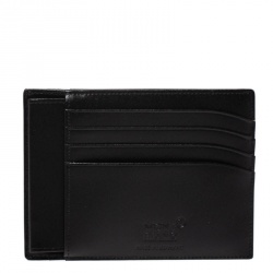 Montblanc Black Leather Sartorial Pocket 4cc with ID Card Holder