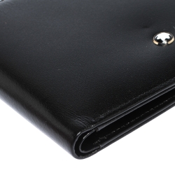 Pre Owned Montblanc Black Leather Meisterstuck Bifold Wallet