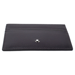 مملوكة مسبقًا Montblanc Burgundy Leather Meisterstuck Card Holder 6CC