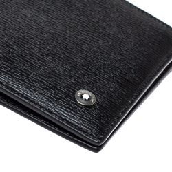 مملوكة مسبقًا Montblanc Black Leather Westside Bifold Wallet 