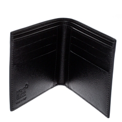 مملوكة مسبقًا Montblanc Black Leather Westside Bifold Wallet 