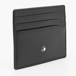 Pre Owned Montblanc Black Leather Meisterstuck Card Holder