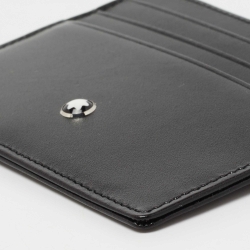 Pre Owned Montblanc Black Leather Meisterstuck Card Holder