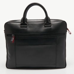 Montblanc Black Leather Document Briefcase