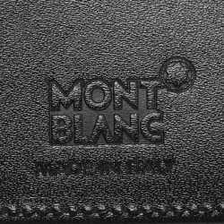 Pre Owned Montblanc Black/Grey Leather Meisterstuck Pocket 4cc ID Card Holder
