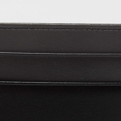 Pre Owned Montblanc Black/Grey Leather Meisterstuck Pocket 4cc ID Card Holder