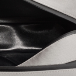 Montblanc Grey/Black Nylon and Leather Zip Toiletry Pouch