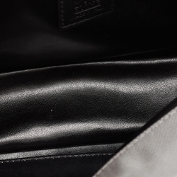 Montblanc Grey/Black Nylon and Leather Zip Toiletry Pouch