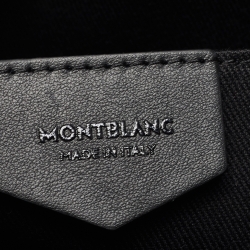 Montblanc Black Leather Sartorial Zip Messenger Bag