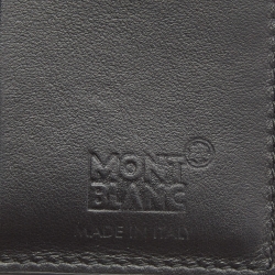 Pre Owned Montblanc Black/Blue Leather Extreme 2.0 Business Card Holder