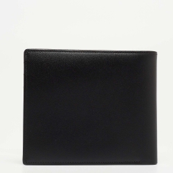 Pre Owned Montblanc Black Leather Meisterstuck View Pocket 11CC Bifold Wallet