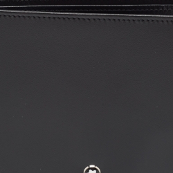 Pre Owned Montblanc Black Leather Meisterstuck Bifold Wallet 8CC