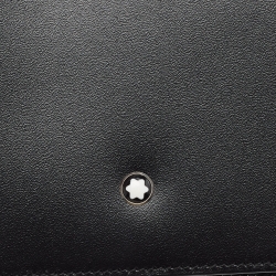 Pre Owned Montblanc Black Leather Meisterstuck Bifold Wallet 8CC
