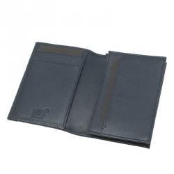 Montblanc Blue Coated Canvas and Leather Signature Card Holder