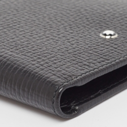 Pre Owned Montblanc Black Leather Meisterstuck 6CC Bifold Wallet
