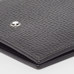Pre Owned Montblanc Black Leather Meisterstuck 6CC Bifold Wallet