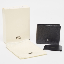 Pre Owned Montblanc Black Leather Meisterstuck 6CC Bifold Wallet