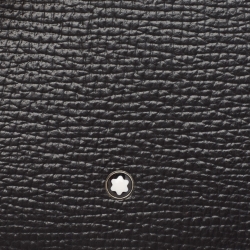 Pre Owned Montblanc Black Leather Meisterstuck 6CC Bifold Wallet