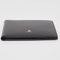 Pre Owned Montblanc Black Glossy Leather Meisterstück Bifold Wallet
