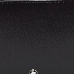 Pre Owned Montblanc Black Glossy Leather Meisterstück Bifold Wallet