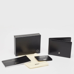 Pre Owned Montblanc Black Glossy Leather Meisterstück Bifold Wallet