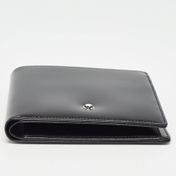 Pre Owned Montblanc Black Glossy Leather Meisterstück 4CC Bifold Wallet