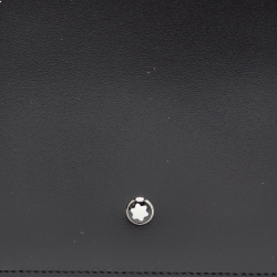 Pre Owned Montblanc Black Glossy Leather Meisterstück 4CC Bifold Wallet