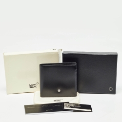 Pre Owned Montblanc Black Glossy Leather Meisterstück 4CC Bifold Wallet