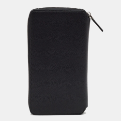 مملوكة مسبقًا Montblanc Black Leather Meisterstuck 13CC Zip Travel Wallet