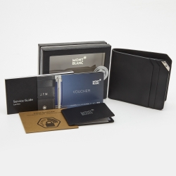 Pre Owned Montblanc Black Leather Urban Spirit 6CC Wallet