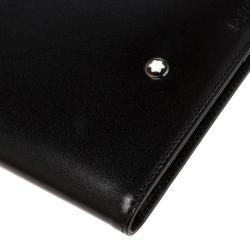 Pre Owned Montblanc Black Leather Meisterstuck Passport Holder