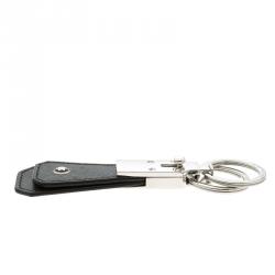 Pre Owned Montblanc Black Leather Sartorial Key Fob
