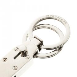 Pre Owned Montblanc Black Leather Sartorial Key Fob