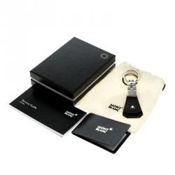 Pre Owned Montblanc Black Leather Sartorial Key Fob