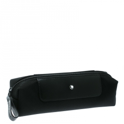 Pre Owned Montblanc Black Fabric Meisterstuck Pen Pouch