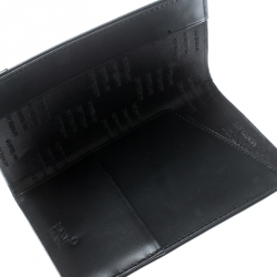 Pre Owned Montblanc Black Meisterstück Leather Nightflight Passport Holder