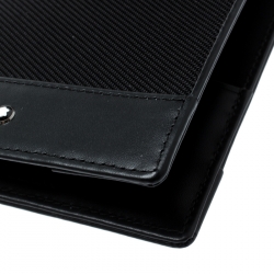 Pre Owned Montblanc Black Meisterstück Leather Nightflight Passport Holder