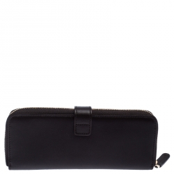 Pre Owned Montblanc Brown Leather 2 Pen Zip Pouch