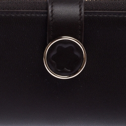 Pre Owned Montblanc Brown Leather 2 Pen Zip Pouch