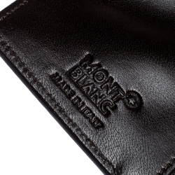 Pre Owned Montblanc Dark Brown Crocodile Embossed Medium La Vie De Boheme Organizer