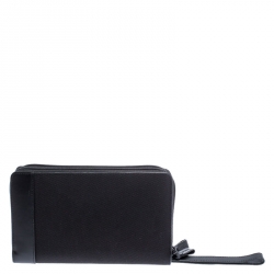 Pre Owned Montblanc Black Nylon and Leather Nightflight Travel Organizer