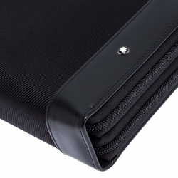 Pre Owned Montblanc Black Nylon and Leather Nightflight Travel Organizer