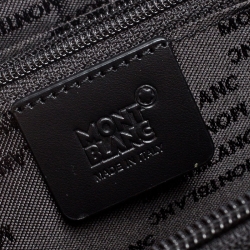 Pre Owned Montblanc Black Nylon and Leather Nightflight Travel Organizer