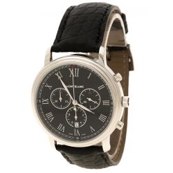 Montblanc Black Stainless Steel Tradition Men's Wristwatch 42 mm