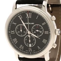 Montblanc Black Stainless Steel Tradition Men's Wristwatch 42 mm