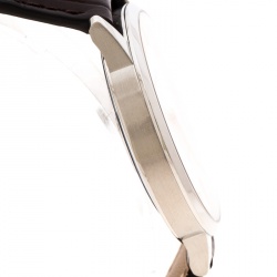 Pre Owned Montblanc Silver White Stainless Steel Heritage Spirit 7299 Men's Wristwatch 41 mm