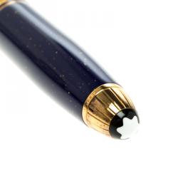 Pre Owned Montblanc Meisterstuck Ramses II 146 Vermeil & Lapis Lazuli Fountain Pen