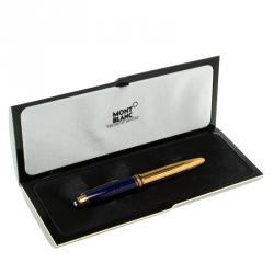 Pre Owned Montblanc Meisterstuck Ramses II 146 Vermeil & Lapis Lazuli Fountain Pen