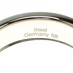 Pre Owned Montblanc Men's Contemporary Collection Black PVD Steel Sliding Ring Size 68