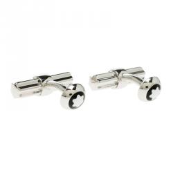 Pre Owned Montblanc Star Bar Silver Cufflinks